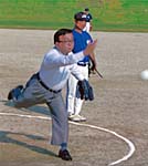 スポーツ中のはっとり